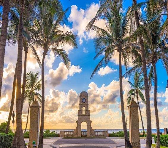 View typical of Palm Beach real estate