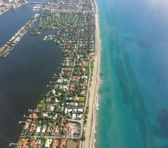 Aerial view of the communities in Florida