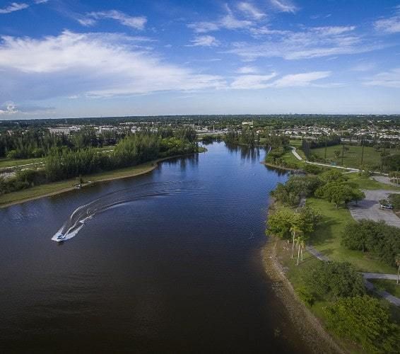 Aerial view of Pembroke Pines homes for sale