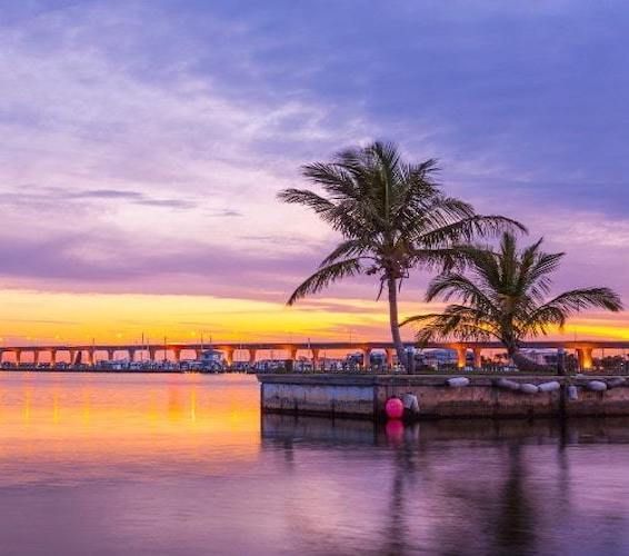 View of a dock in Stuart, FL