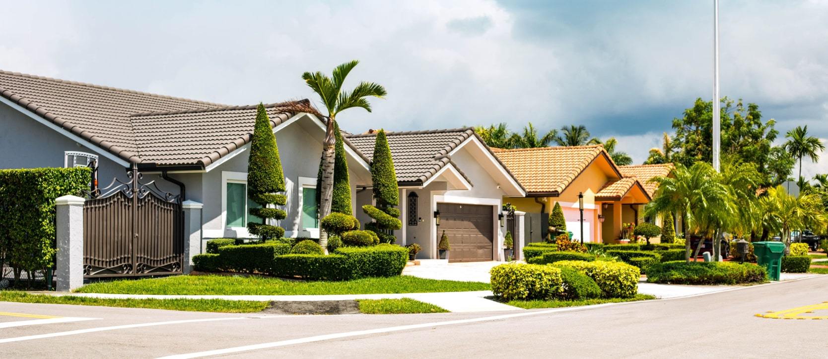 Residential homes in Florida